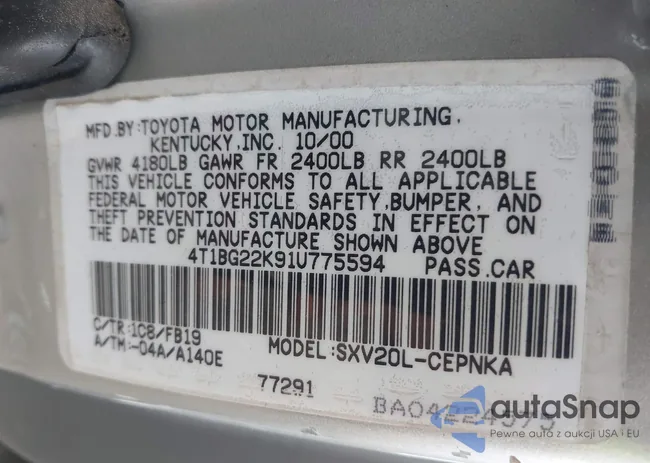 4T1BG22K91U775594: 42887254