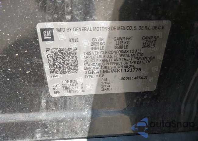 3GKALMEV4KL121776: 42886490