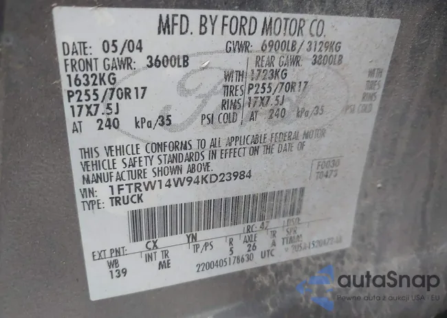 1FTRW14W94KD23984: 42886515