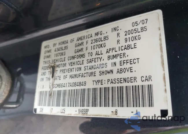 1HGCM66417A084849: 42886532