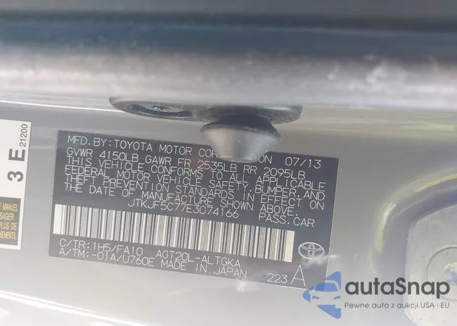 JTKJF5C77E3074166: 42886534