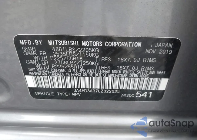 JA4AD3A37LZ022025: 42886692