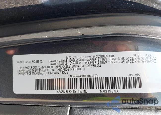 4S4WX91D994403794: 42886719