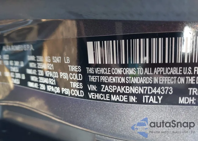 ZASPAKBN6N7D44373: 42887825