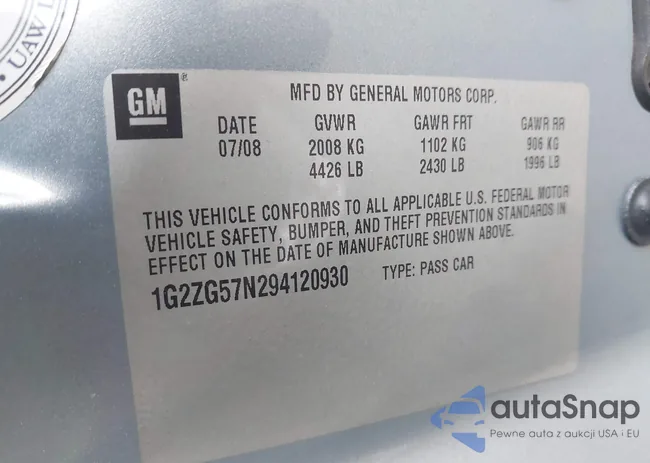 1G2ZG57N294120930: 42887841