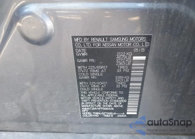 KNMAT2MVXFP566406: 42887846