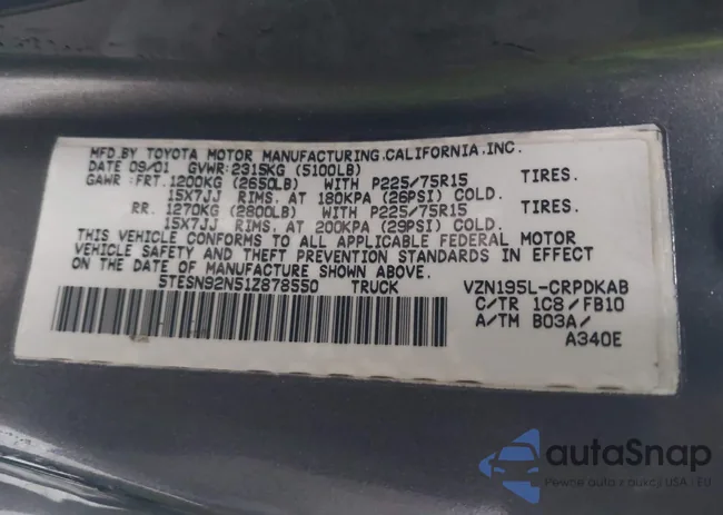 5TESN92N51Z878550: 42888043