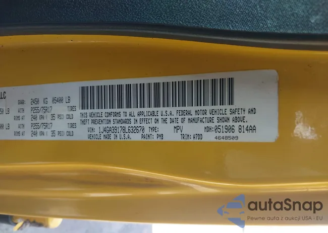 1J4GA39178L632670: 42888116