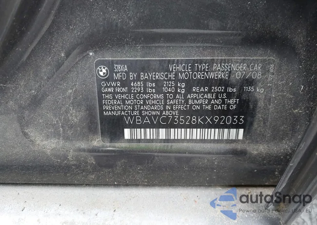 WBAVC73528KX92033: 42888136