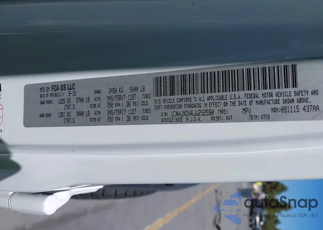 1C4HJXDN4JW252590: 42888259