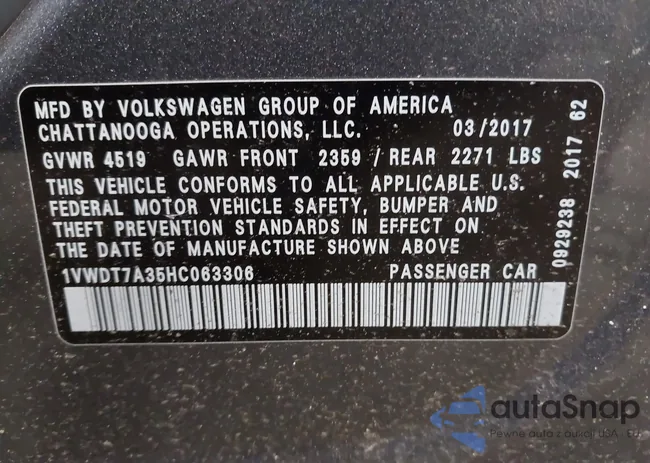 1VWDT7A35HC063306: 42887408