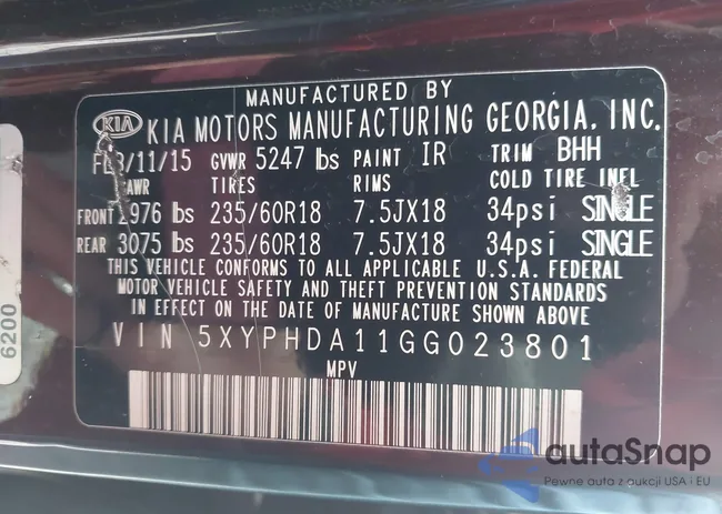 5XYPHDA11GG023801: 42887448