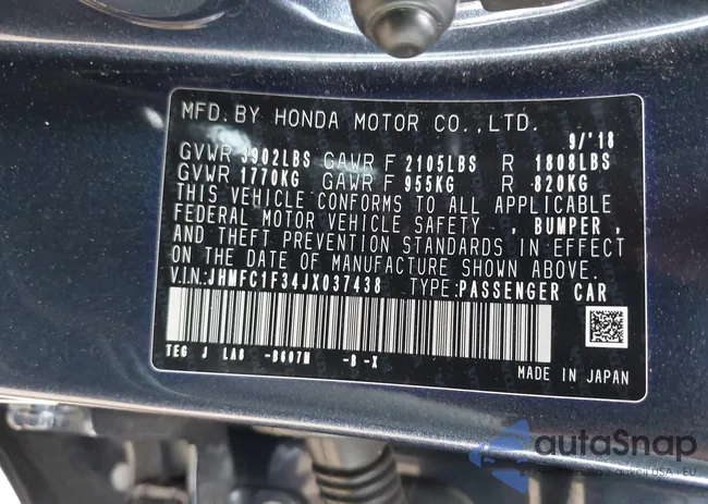 JHMFC1F34JX037438: 42887459