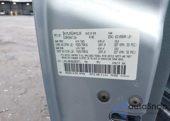 1J4GL48K06W283471: 42887471