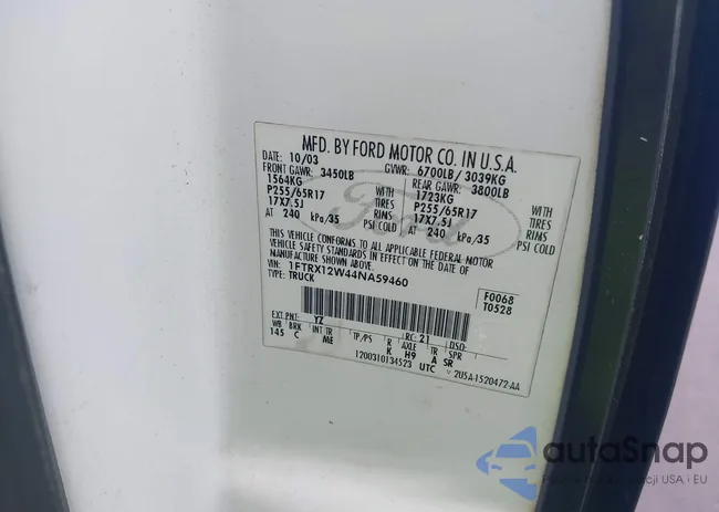 1FTRX12W44NA59460: 42887556