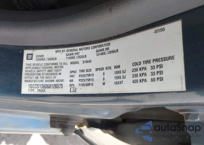 1GCCS136068126575: 42887637