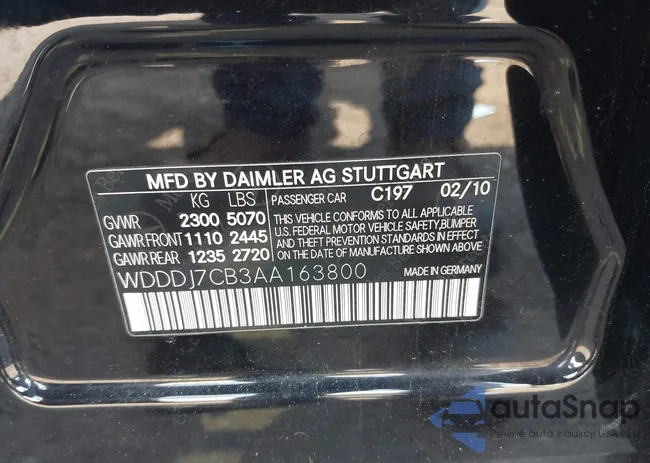 WDDDJ7CB3AA163800: 42887644