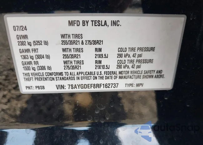 7SAYGDEF8RF162737: 42887658