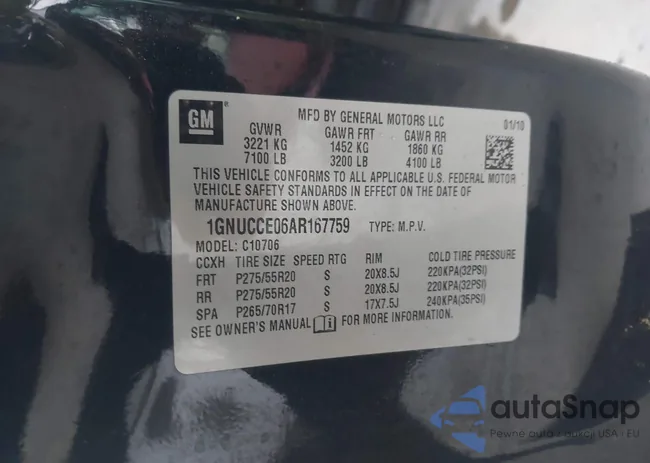 1GNUCCE06AR167759: 42887715