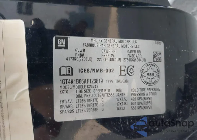 1GT4K1B66AF123819: 42888634