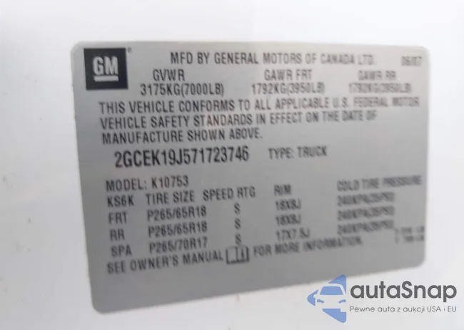 2GCEK19J571723746: 42890122