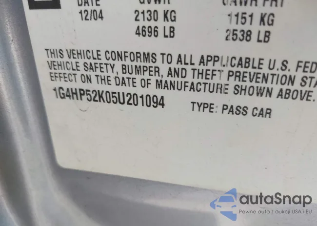 1G4HP52K05U201094: 42890775