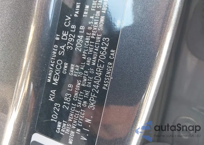 3KPF24AD4RE706423: 42890324