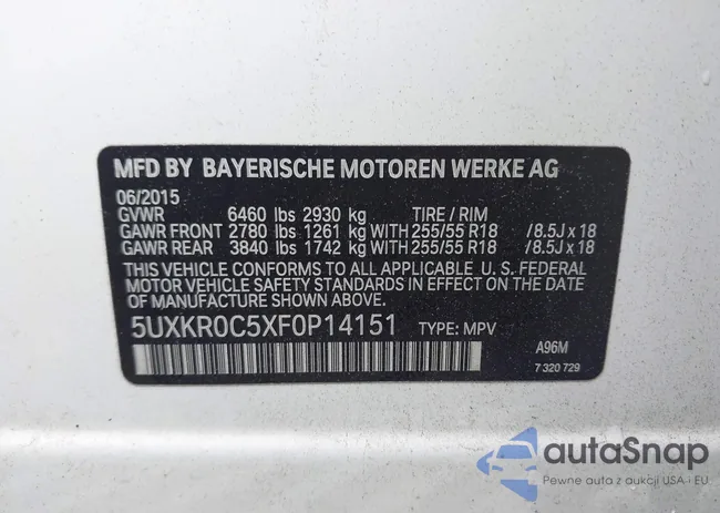 5UXKR0C5XF0P14151: 42890372