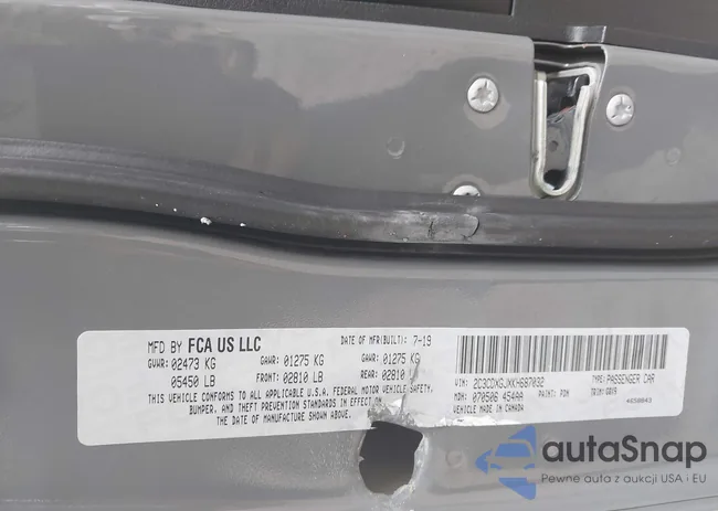 2C3CDXGJXKH687032: 42890540