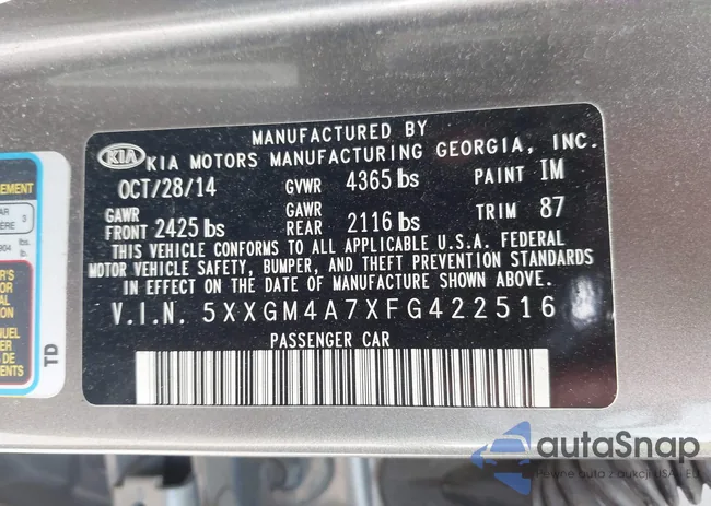 5XXGM4A7XFG422516: 42891755