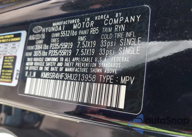 KM8SR4HF3HU213958: 42891801