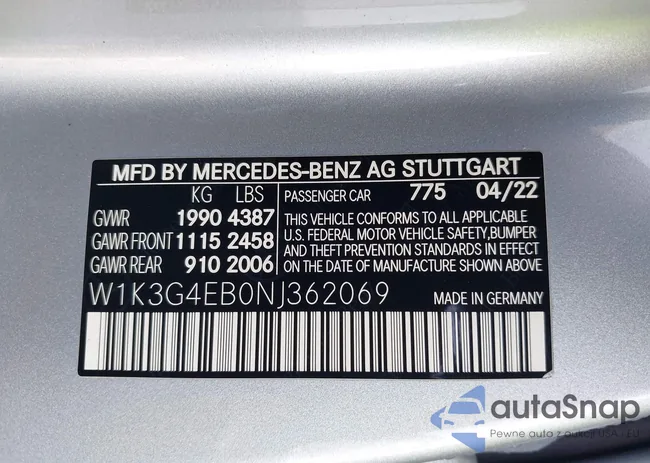 W1K3G4EB0NJ362069: 42891863