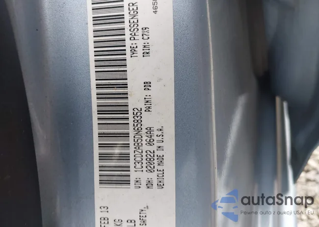 1C3CDZAB5DN658352: 42891903