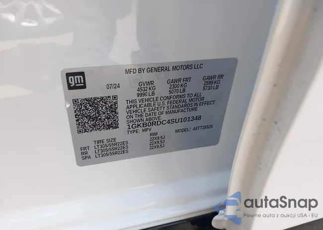 1GKB0RDC4SU101348: 42891907