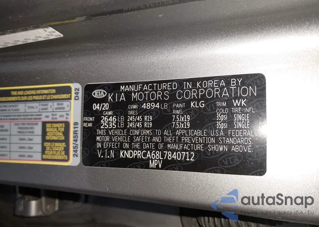 KNDPRCA68L7840712: 42892041