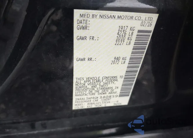 1N4AL3AP4GN340859: 42891415