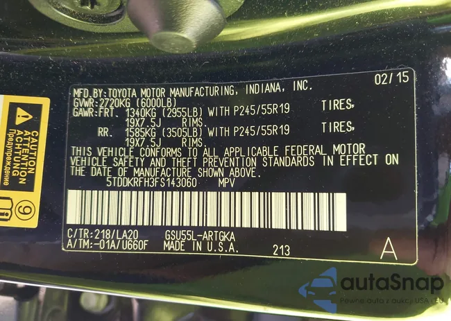 5TDDKRFH3FS143060: 42891431