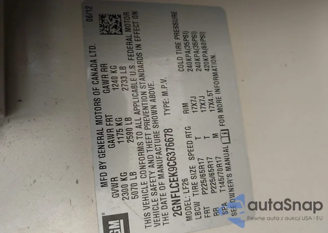 2GNFLCEK9C6376678: 42891463