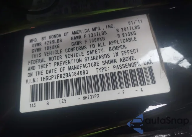 1HGCP2F62BA084093: 42891546