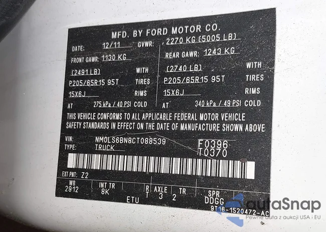 NM0LS6BN8CT088539: 42892791