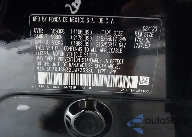 3CZRU6H32LM735880: 42893100