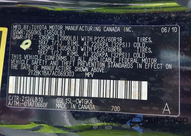 2T2BK1BA7AC069303: 42893124