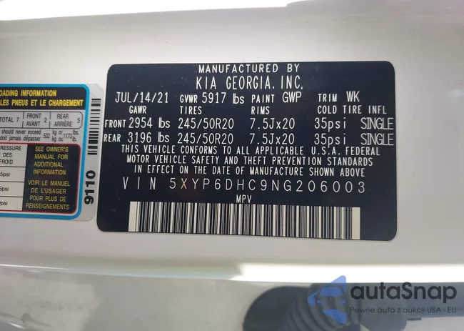 5XYP6DHC9NG206003: 42893136