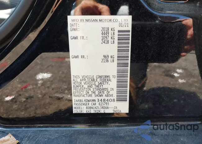 1N4BL4DWXMN348408: 42892456