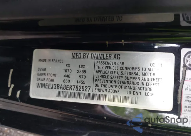 WMEEJ3BA8EK782927: 42892565