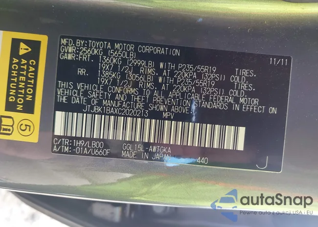 JTJBK1BAXC2020213: 42893824