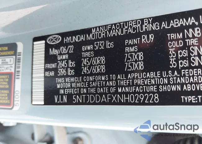 5NTJDDAFXNH029228: 42893951