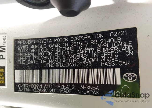 JTNC4MBE0M3128823: 42893989