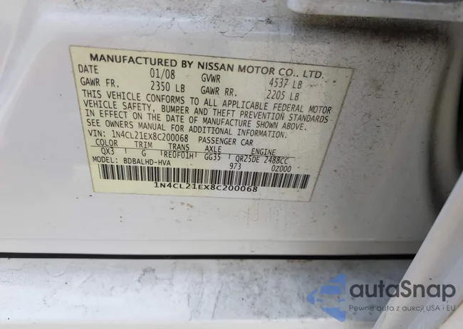 1N4CL21EX8C200068: 42894164