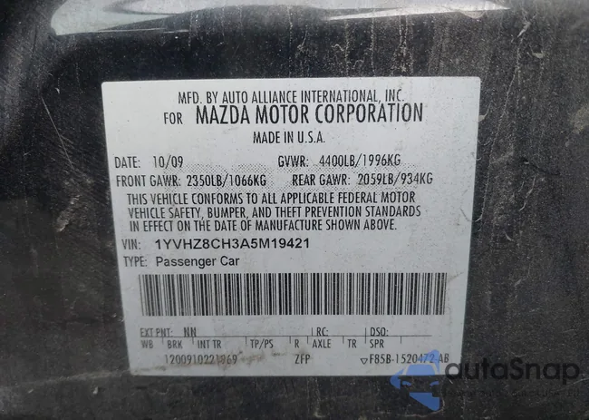 1YVHZ8CH3A5M19421: 42894294